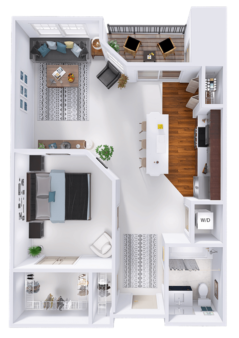 a floor plan of a house with a bedroom and a bathroom
